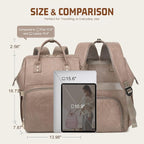 Premium Vegan Leather Diaper Bag Backpack - Image 8