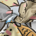 QOOMO Kawaii Cat Comforter King Size, Cute Cat Comforter Set - Image 7