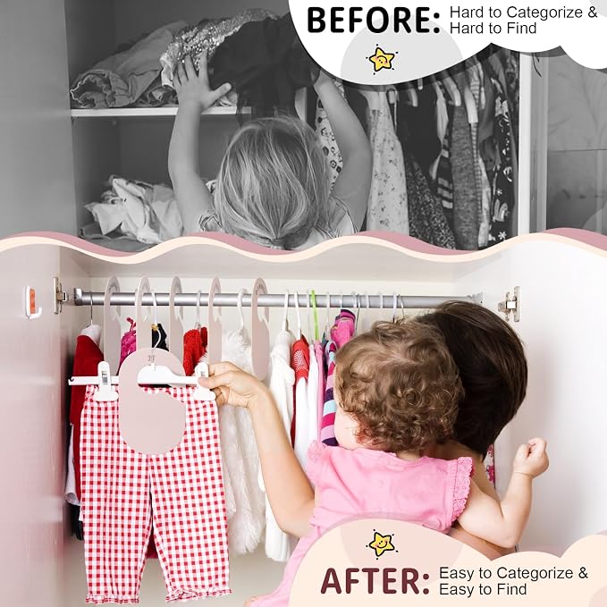Baby Closet Dividers, Double Sided Nursery Clothes Size Separators - Image 6