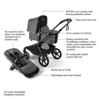 Bugaboo Kangaroo All-Terrain Single-to-Double Tandem Stroller - Image 3