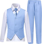 Boys’ Formal Suit 5 Piece Set, Toddler Tuxedos - Image 2