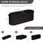 B FSOBEIIALEO Ottoman with Storage - Image 3