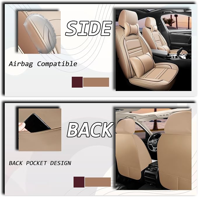 Car Seat Covers for Infiniti g37 2008-2013 | 5-Seats Seat Covers, Waterproof - Image 6