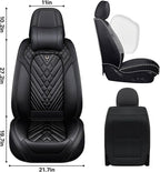 Car Seat Cover Full Set, Waterproof Leather Seat Cover, Front and Rear Auto - Image 2