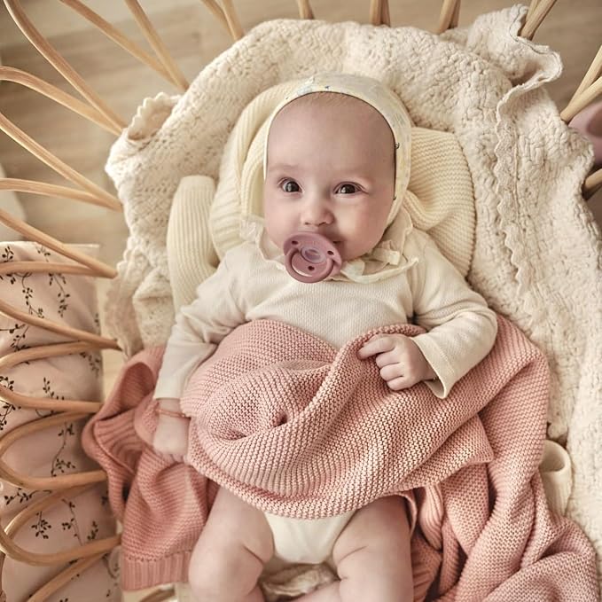Heritage Knit Organic Receiving Swaddle Blanket - Image 2