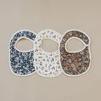 Mebie Baby Muslin Cotton Bib, 3 pack, Baby Bib Set - Image 2
