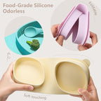 Silicone Foldable Novelty Dinner Plates, Suction Plates - Image 4
