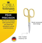 CS02 3 1/2" Professional Hypoallergenic Gold Plated Manicure & Pedicure Sharp - Image 2