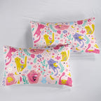 QOOMO Floral Cat Comforter Full Size, Down Alternative, Soft and Lightweight - Image 6