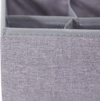 Qozary 6 Pack Sock Underwear Drawer Organizer Dividers, Collapsible Cabinet - Image 8