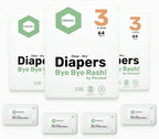 Parasol Clear+Dry Disposable Diapers and Clear+Pure Wipes, RashShield Protection - Image 2
