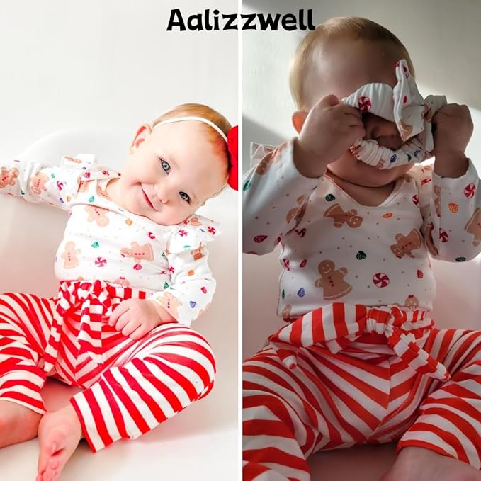 Aalizzwell Preemie Newborn Infant Baby Girls Clothes Ribbed Romper Bodysuit - Image 2