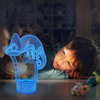 FULLOSUN Chameleon 3D Night Light Lizard Projection LED Lamp Baby Nursery - Image 3