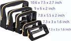 TSA Approved 5-Piece Diaper Bag Organizer Pouch Set Clear Waterproof TPU Kids - Image 2