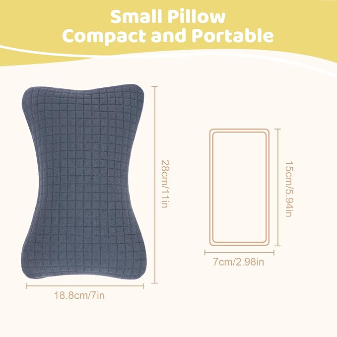 vocheer 11x7in Mini Travel Pillow, Small Pillows - Image 7