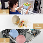 Wheat Straw Bowls Set 60 OZ Unbreakable Large Cereal Bowls Set of 6 Microwave - Image 5