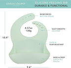 Loulou Lollipop Soft, Waterproof Silicone Feeding Bib - Image 2