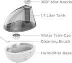 Pure Enrichment MistAire Silver Ultrasonic Cool Mist Humidifier - Image 7