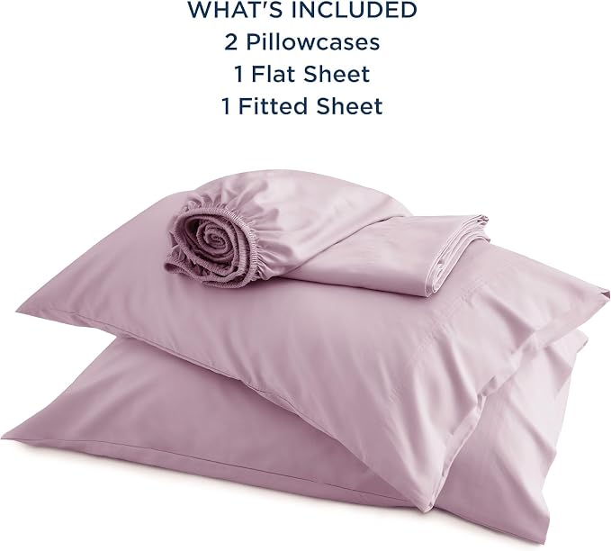 Bedsure Queen Sheet Set, Rayon Derived from Bamboo, Cooling Sheets, Breathable - Image 6