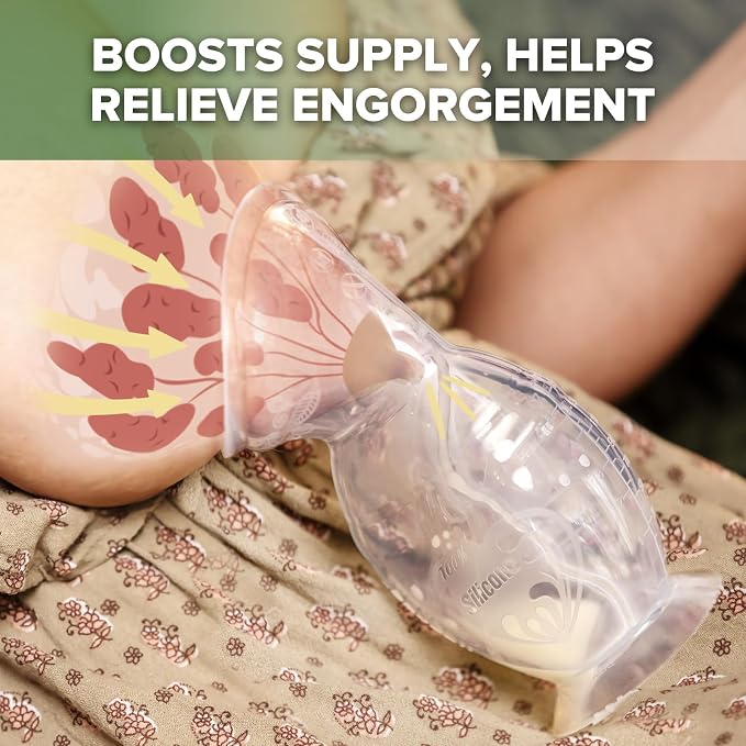 Haakaa Manual Breast Pump with Base 4 Fl Oz/100ml+Lid - Image 6