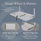 Foundations Elements Horizontal Wall-Mounted Baby Diaper Changing Station - Image 2