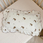 BuLuTu Cartoon Bear Muslin Pillowcase by BuLuTu