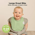 8-Pack Organic Baby Bibs for Boys, Girls - Image 2