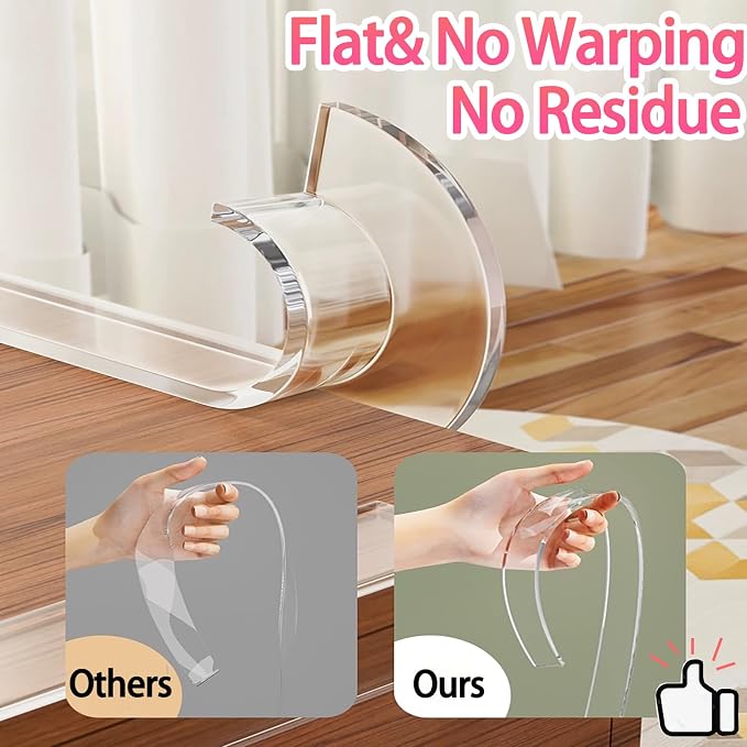 Clear Soft Corner Protectors for Furniture Strip, 2in x 13FT, Sharp Edge & - Image 5