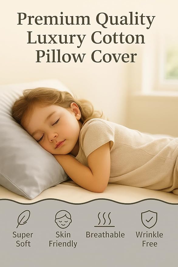 COTTON STICH Toddler 13x18 Zipper Pillowcase Set of 2, 600 Thread Count - Image 4