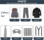 Boys Suits Formal Dress Vest and Pants Set - Image 2