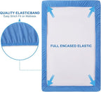 TILLYOU Mini Crib Sheets Fitted 2 Pack, Pack and Play Sheets - Image 3
