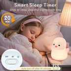 Pink Penguin Night Light, Food Grade Soft Silicone Nursery Nightlight - Image 3