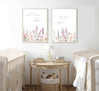KADEYEE 2 Pcs Wildflower Nursery Wall Art Boho Flower Botanical Sentence Wall - Image 3