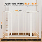 29.5-40.6" Baby Gate for Stairs, Baby Safety Essentials, Auto Close Gate for - Image 3
