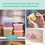 Olababy Clear Sense Silicone Storage Containers 4pk - Image 4