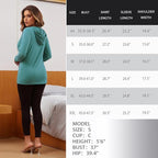 GINKANA Women's Nursing Hoodie Sweatshirt Long Sleeves Breastfeeding Maternity - Image 7
