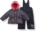 Arctic Quest Little Girls Bib Snow Pants and Ski Jacket Water-Resistant Snowsuit by ArcticQuest