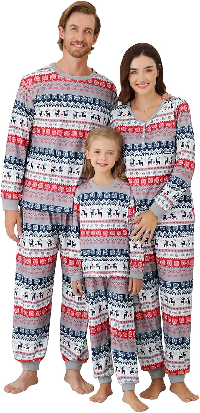 Weixinbuy Family Pajamas Set Christmas Pjs Matching Clothes Pajamas by Weixinbuy