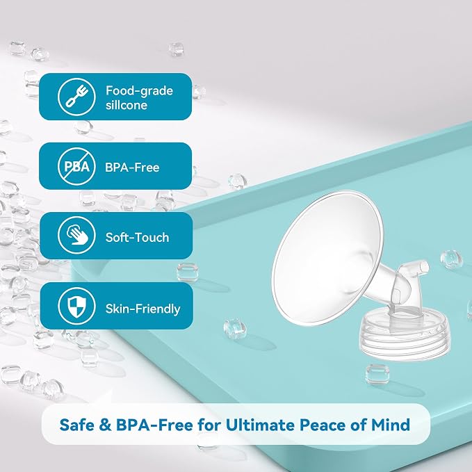 4PCS 18mm Breast Pump Flanges, Compatible - Image 7