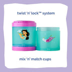 Whiskware Disney Princess Aladdin, Stackable Snack Containers - Image 3