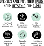 THEO'S 20 Pack Eco-Friendly Utensils - Image 7