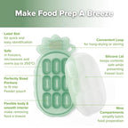 Haakaa Silicone Nibble Freezer Tray -Breastmilk Teething Popsicle Mold - Image 4