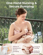 Momcozy 4-in-1 Hands-Free Pumping Bra - Image 3