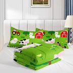QOOMO Farm Animal Comforter, Pig Cow Sheep Comforter Set - Image 4