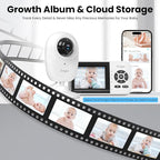 Smart Baby Monitor with 2 Cameras and Audio, Long Range, Night Vision, - Image 9