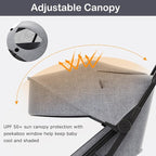 INFANS Ultra-Compact Fold Airplane Ready Travel Stroller, One-Hand Gravity Fold - Image 6