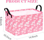Rectangle Heart Partten Kids Gift Storage Basket Home Shelf Storage Basket - Image 7