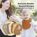 8-Pack Organic Baby Bibs for Boys, Girls - Image 6