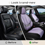 Coverado Car Seat Covers Full Set, Car Seat Protector Waterproof, Nappa Leather - Image 8