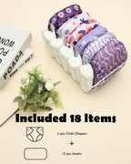 ALVABABY Baby Cloth Diaper 6 Pack - Image 3